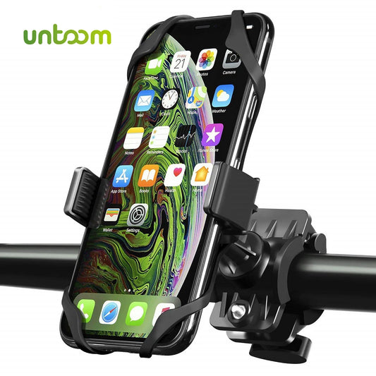 Untoom Bike Phone Holder Universal Cell Phone Bicycle Motorcycle MTB Handlebar Mount Cradle for iPhone 15 14 13 Pro Max Samsung