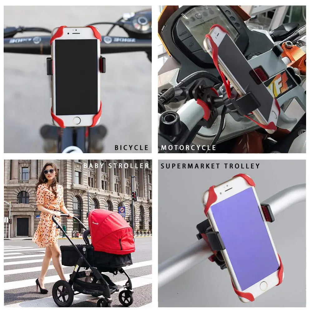 Untoom Bike Phone Holder Universal Cell Phone Bicycle Motorcycle MTB Handlebar Mount Cradle for iPhone 15 14 13 Pro Max Samsung