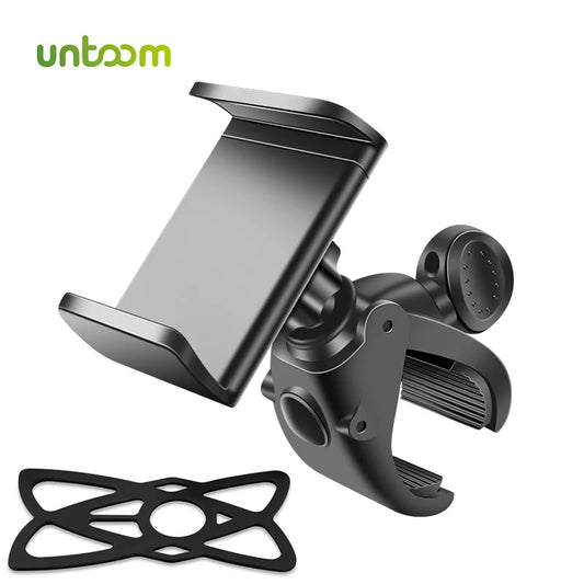 Untoom Bike Phone Holder Mobile Phone Holder for Motorcycle Non-Slip Bicycle Handlebar Stand Mount Bracket GPS Clip for Bike MTB