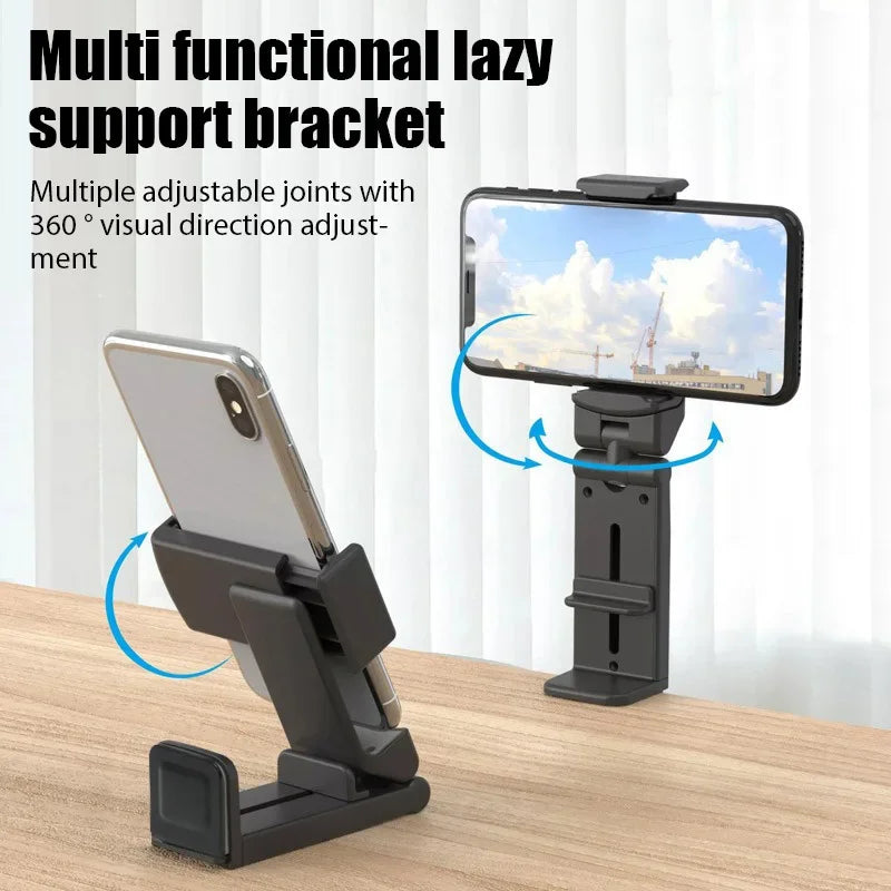 Airplane Phone Holder Portable Travel Stand Desk Flight Foldable Adjustable Rotatable Selfie Holding Train Seat Stand Support