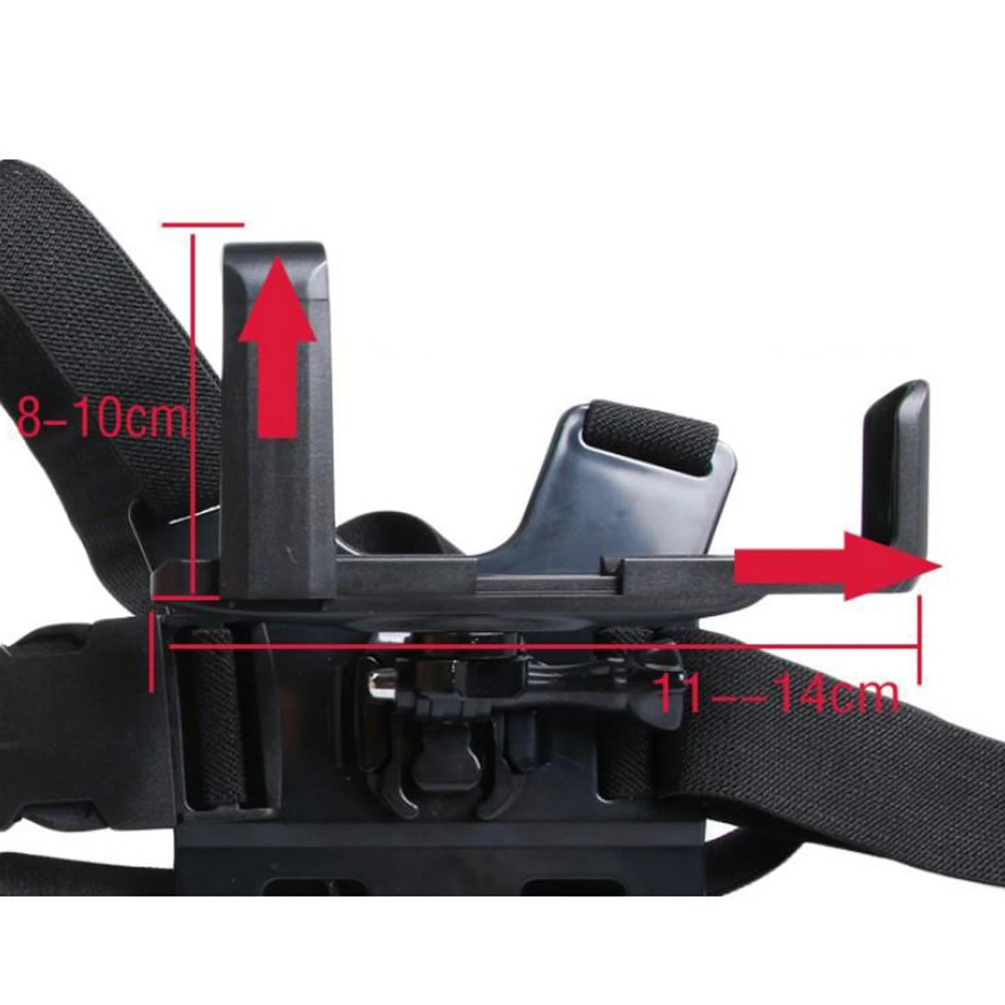 Adjustable Phone Clip Holder Mobile Phone Chest Mount Harness Strap Holder for iPhone for Xiaomi for Huawei for Samsung